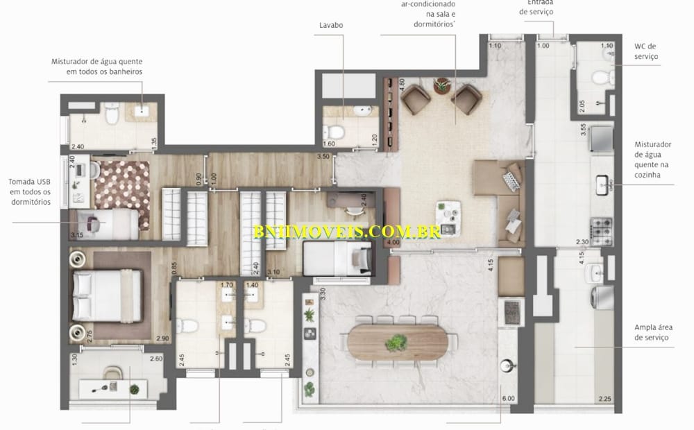 Apartamento, 3 quartos, 137 m² - Foto 29
