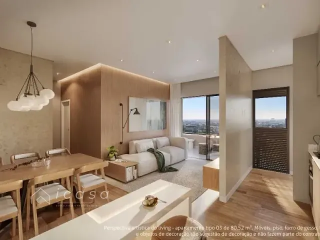 Apartamento com 81m² 2 quartos e 3 banheiros, à venda, no bairro Barranco em Taubaté