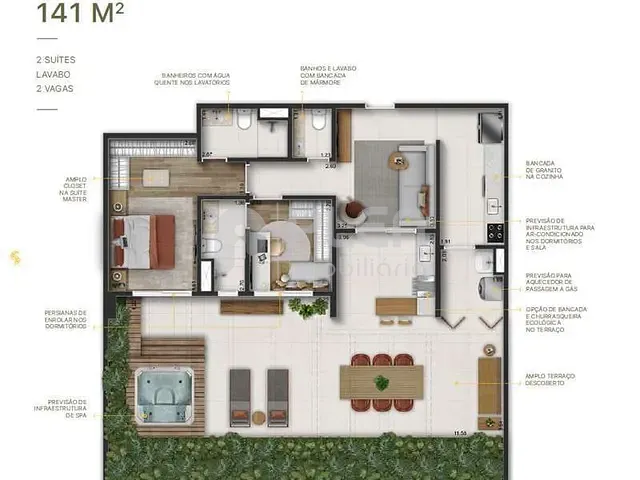 Apartamento 2 quartos e 3 banheiros, à venda, no bairro Jardim São Paulo(Zona Norte) em São Paulo