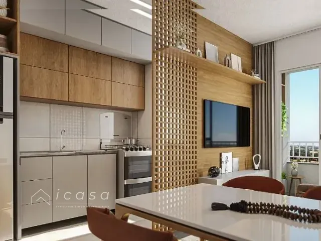 Apartamento com 42m² 2 quartos e 1 banheiro, à venda, no bairro Parque dos Ipês em São José dos Campos