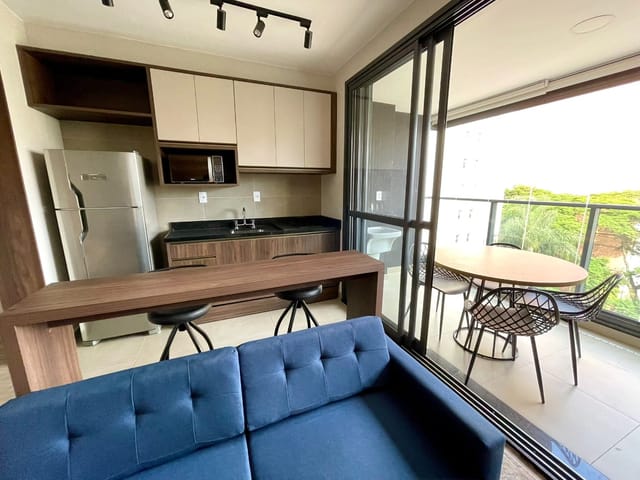 Foto do Apartamento - Apartamento para venda em Campo Belo com 1 quarto, sendo 1 suíte , 46m² | Lares e Andares Imóveis