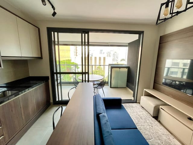 Foto do Apartamento - Apartamento para venda em Campo Belo com 1 quarto, sendo 1 suíte , 46m² | Lares e Andares Imóveis