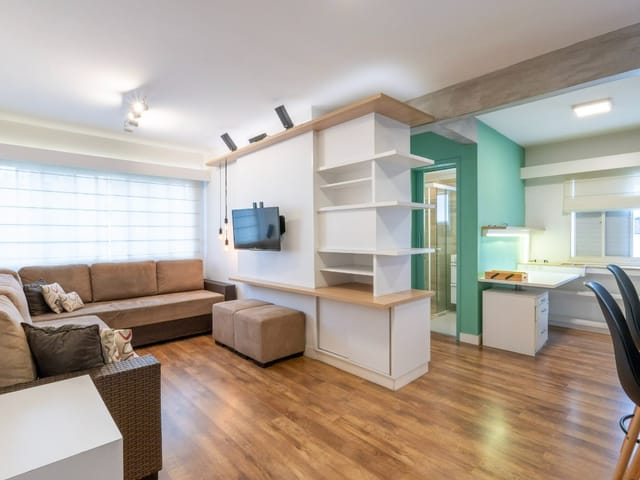 Foto do Apartamento - Apartamento tipo para venda em Moema com 1 quarto, 52m² | Lares e Andares Imóveis