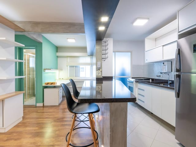 Foto do Apartamento - Apartamento tipo para venda em Moema com 1 quarto, 52m² | Lares e Andares Imóveis