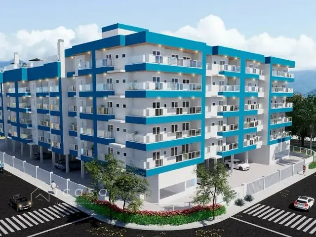Apartamento com 66m² 2 quartos e 2 banheiros, à venda, no bairro Toninhas em Ubatuba