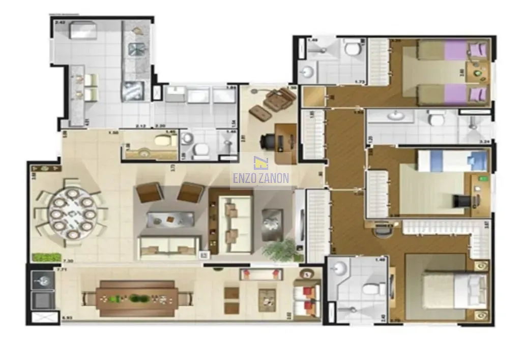 Apartamento, 3 quartos, 130 m² - Foto 46