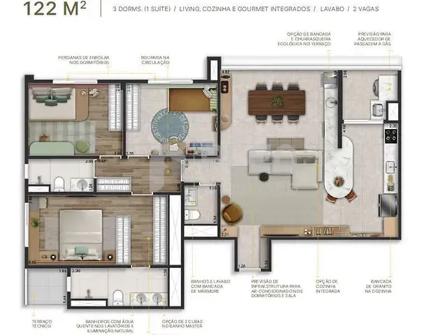 Apartamento 3 quartos e 3 banheiros, à venda, no bairro Jardim São Paulo(Zona Norte) em São Paulo