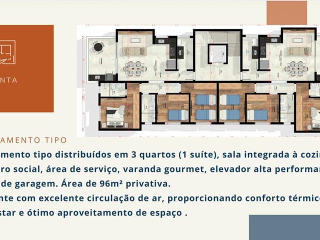 Apartamento 3 quartos e 2 banheiros, à venda, no bairro Bethânia em Ipatinga
