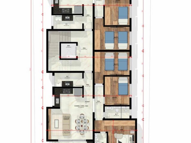 Apartamento 3 quartos e 2 banheiros, à venda, no bairro Bethânia em Ipatinga