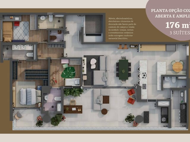 Foto do Apartamento - Apartamento para venda em Pinheiros com 3 quartos, sendo 3 suítes , 176m² | Lares e Andares Imóveis