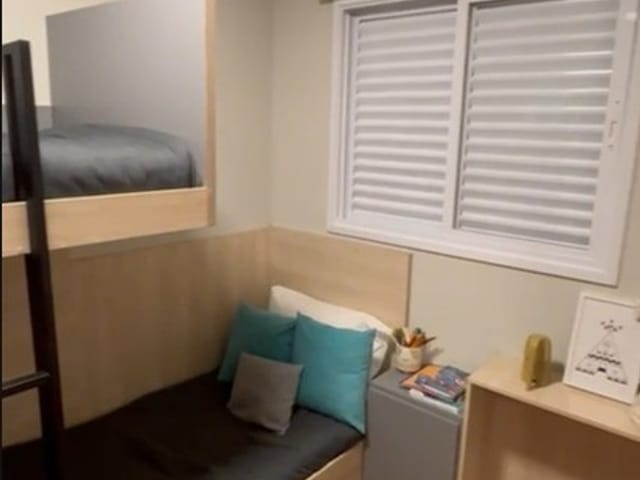 Apartamento 2 quartos e 1 banheiro, à venda, no bairro Residencial Parque da Fazenda em Campinas