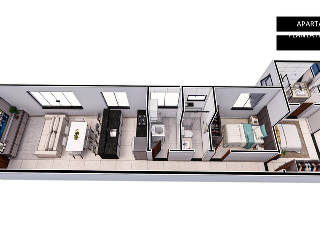 Apartamento 2 quartos e 2 banheiros, à venda, no bairro Residencial Bethania em Santana do Paraíso