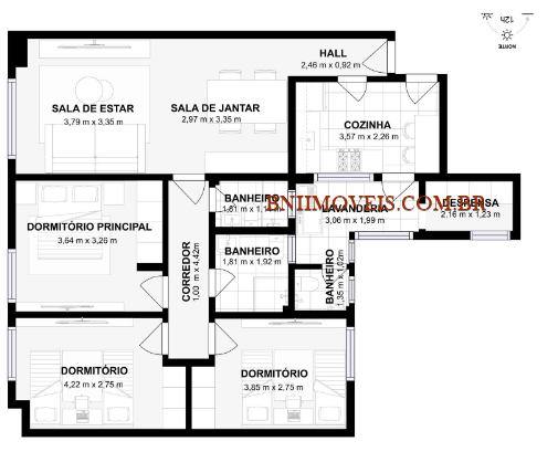 Apartamento, 3 quartos, 95 m² - Foto 20
