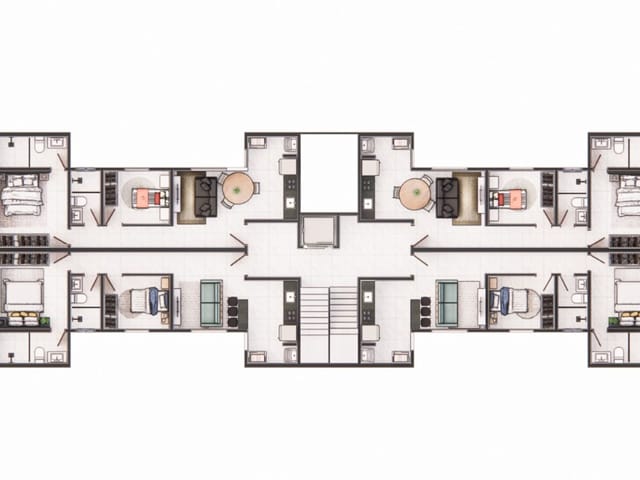 Apartamento 2 quartos e 2 banheiros, à venda, no bairro Bom Pastor em Santana do Paraíso