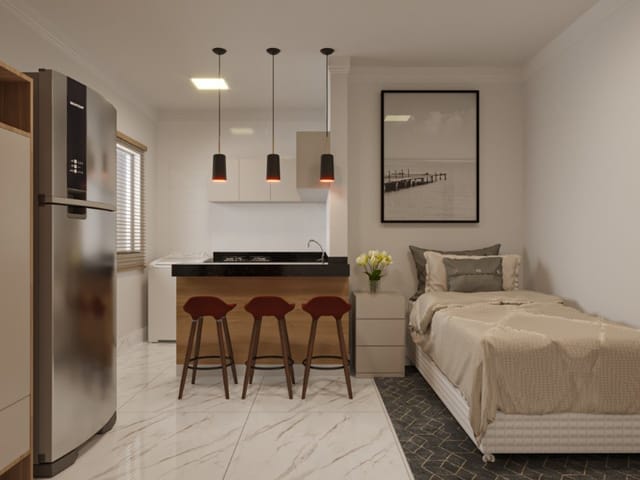 Apartamento 2 quartos e 2 banheiros, à venda, no bairro Bom Pastor em Santana do Paraíso