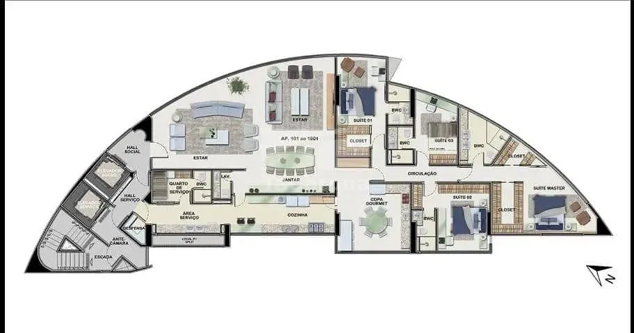 Apartamento, 4 quartos, 270 m² - Foto 9