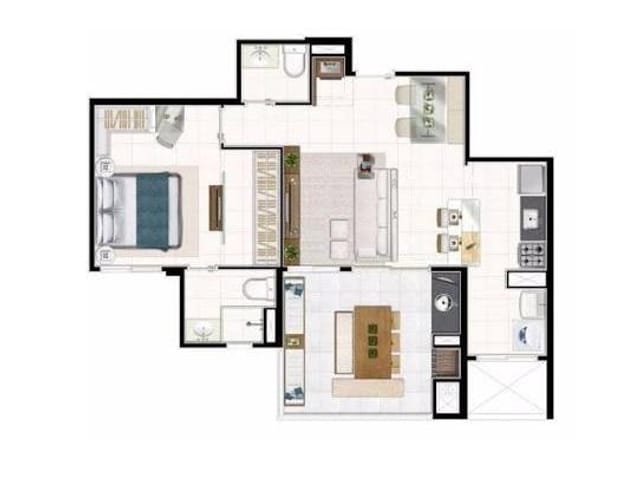 Foto do Apartamento - Lindo Apartamento 63 M² Jardim Aquarius Portal da Vila Royal Park | RUSSI IMÓVEIS