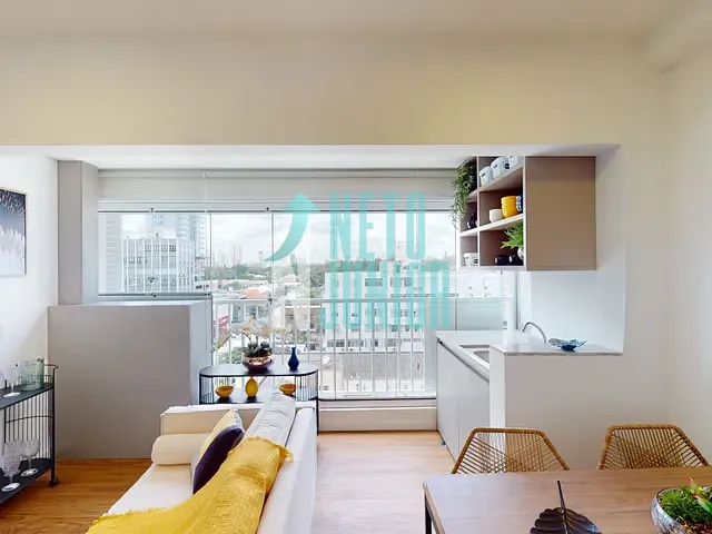 Apartamento com 38m² 1 quarto e 1 banheiro, à venda, no bairro Brooklin em São Paulo