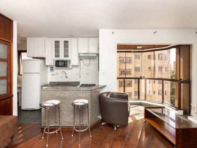 Foto do Apartamento - Apartamento tipo para venda em Santa Cecília com 1 quarto, sendo 1 suíte, 43m² | Lares e Andares Imóveis
