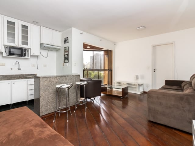 Foto do Apartamento - Apartamento tipo para venda em Santa Cecília com 1 quarto, sendo 1 suíte, 43m² | Lares e Andares Imóveis