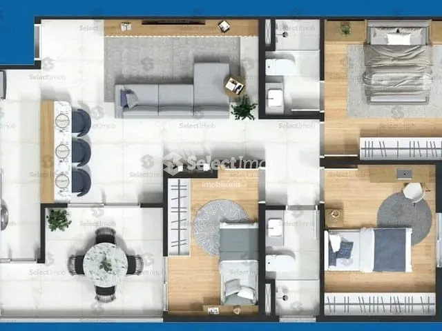 Apartamento com 71m² 3 quartos e 2 banheiros, à venda, no bairro Baeta Neves em São Bernardo do Campo