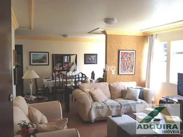 Apartamento com 140m² 4 quartos e 2 banheiros, à venda, no bairro Centro em Ponta Grossa