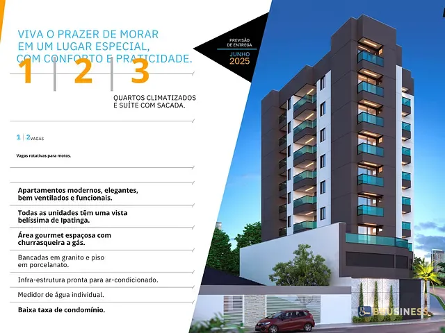 Apartamento 2 quartos e 2 banheiros, à venda, no bairro Iguaçu em Ipatinga