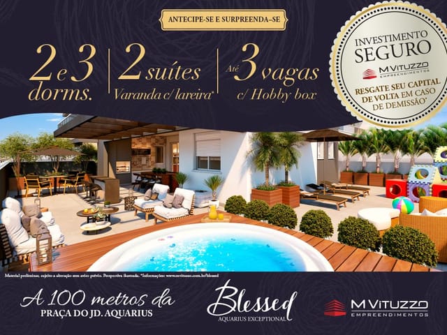 Foto do Apartamento - Apartamento à venda 2 Quartos, 1 Suite, 73M², Jardim Aquarius, São José dos Campos - SP | Blessed Aquarius Exceptional | RUSSI IMÓVEIS