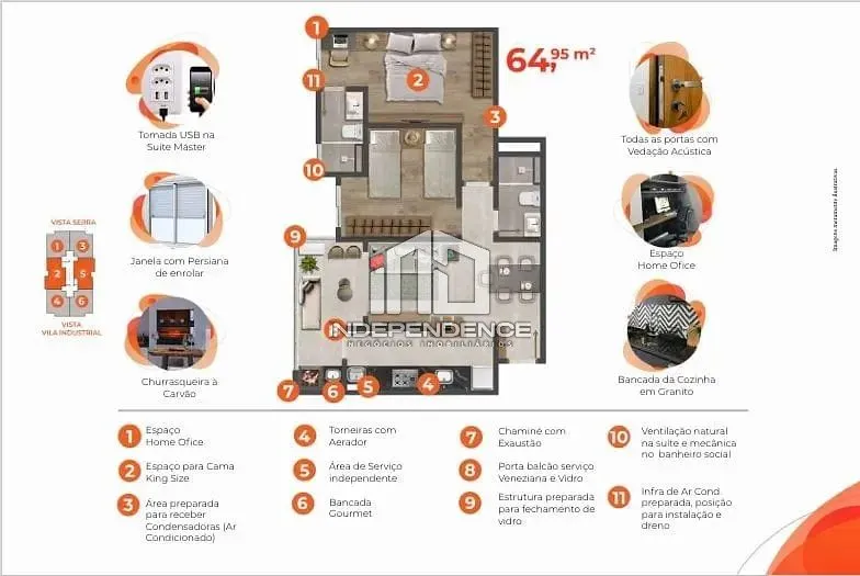 Apartamento, 2 quartos, 64 m² - Foto 95