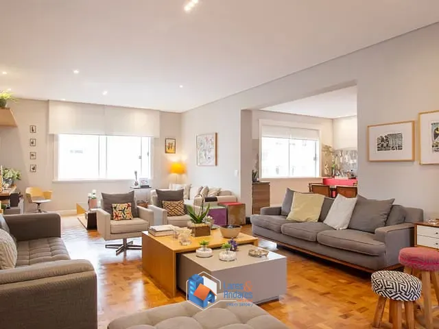Apartamento com 340m² 3 quartos e 5 banheiros, à venda, no bairro Higienópolis em São Paulo
