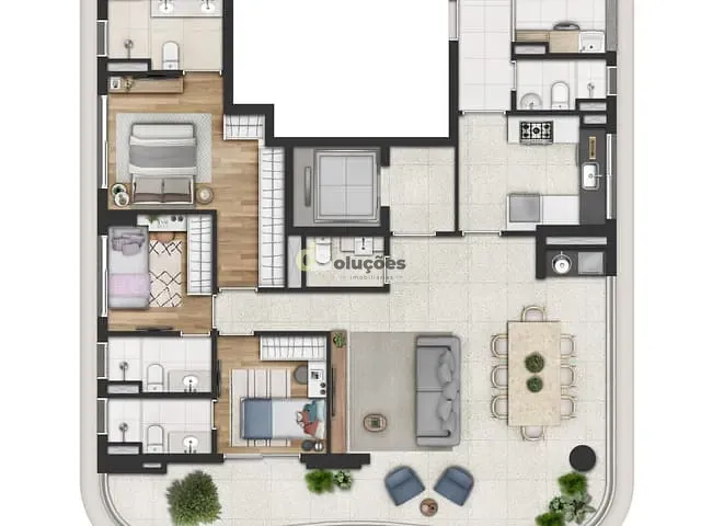 Apartamento 2 quartos e 3 banheiros, à venda, no bairro Butantã em São Paulo