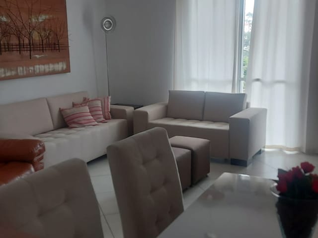 Foto do Apartamento - Apartamento para locação todo mobiliado com suite, sala ampla, com sacada grill, Taboão, Diadema, SP | Mix Nascimento