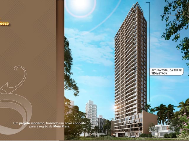 Apartamento 3 quartos e 4 banheiros, à venda, no bairro Meia Praia em Itapema