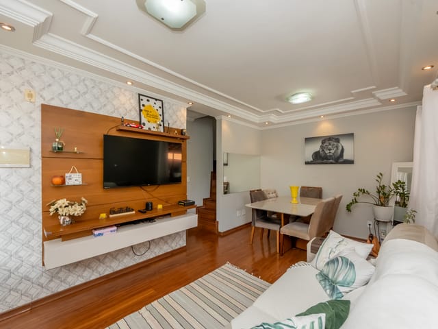 Foto do Casa - Casa em condomínio para venda com 3 quartos, 104m² | Lares e Andares Imóveis