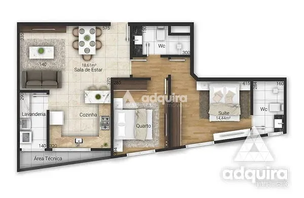Apartamento, 3 quartos, 142 m² - Foto 2