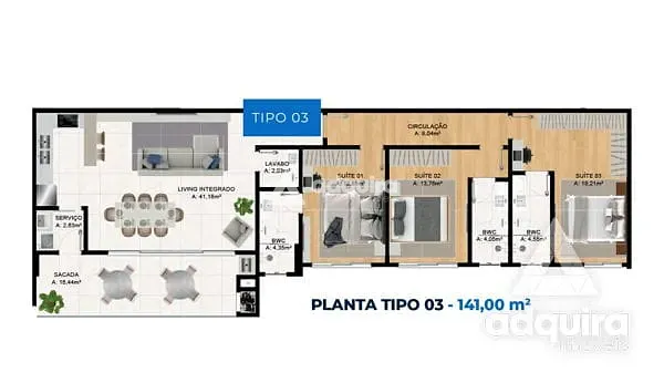 Apartamento, 3 quartos, 146 m² - Foto 4
