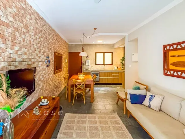 Apartamento com 74m² 2 quartos e 2 banheiros, à venda, no bairro Enseada em Ubatuba