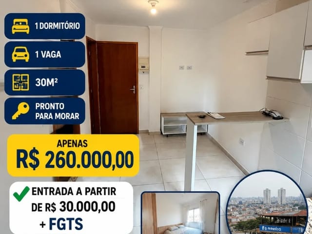 Apartamento 1 quarto e 1 banheiro, à venda, no bairro Vila Zelina em São Paulo