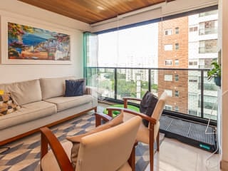 Foto do Apartamento-Apartamento tipo para venda em Chácara Santo Antônio com 2 quartos, sendo 1 suíte, 105m²