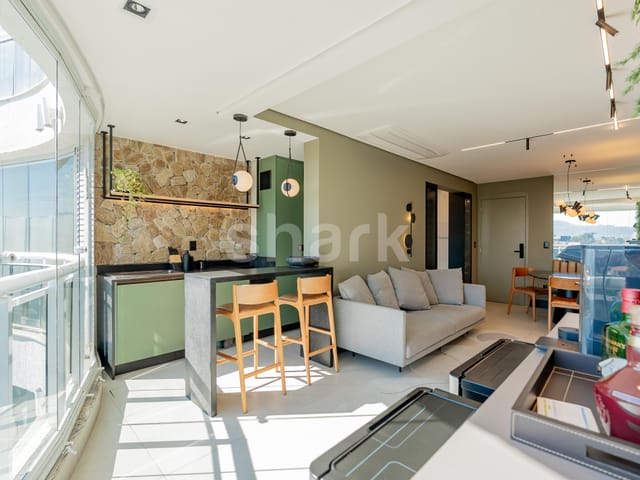 Apartamento com 70m² 1 quarto e 2 banheiros, à venda ou para alugar, no bairro Dezoito do Forte Empresarial/Alphaville. em Barueri