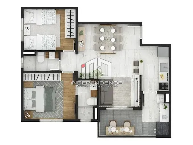 Apartamento, 2 quartos, 63 m² - Foto 8