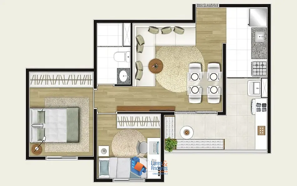 Apartamento, 2 quartos, 48 m² - Foto 33