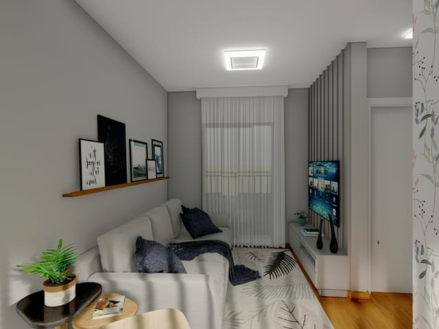 Apartamento 2 quartos e 1 banheiro, à venda, no bairro Quintais do Imperador em Sorocaba