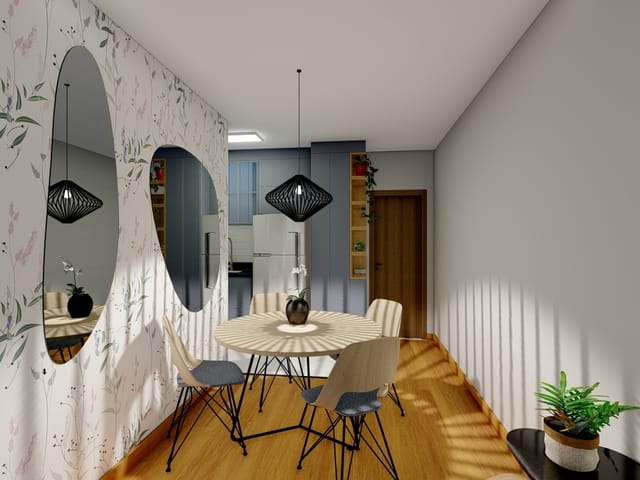 Apartamento 2 quartos e 1 banheiro, à venda, no bairro Quintais do Imperador em Sorocaba