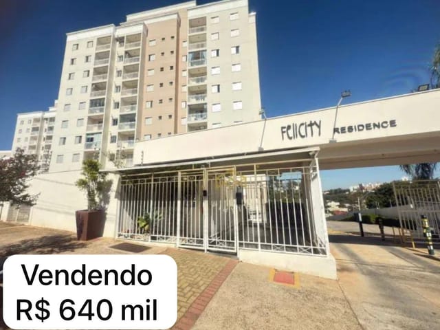 Apartamento 3 quartos e 2 banheiros, à venda, no bairro Jardim Boa Esperança em Campinas