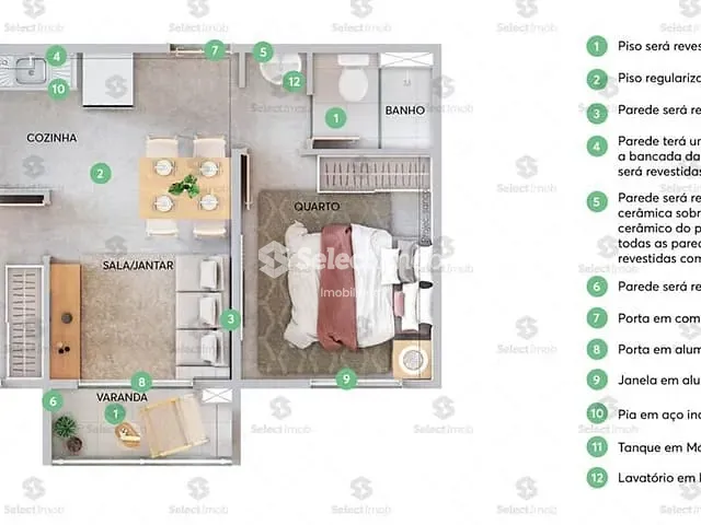 Apartamento com 34m² 2 quartos e 1 banheiro, à venda, no bairro Vila Liviero em São Paulo