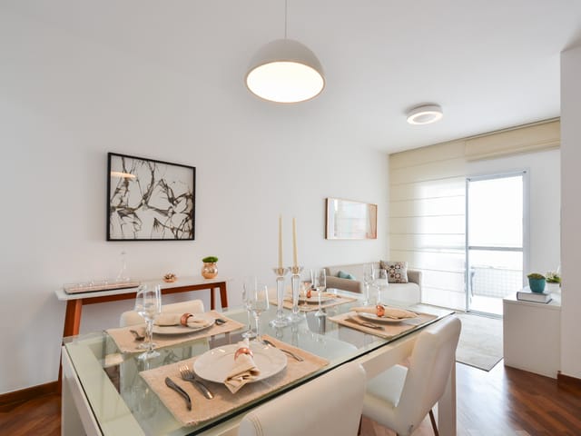 Foto do Apartamento - Apartamento tipo para venda em Vila Alzira com 3 quartos, sendo 1 suíte, 86m² | Lares e Andares Imóveis