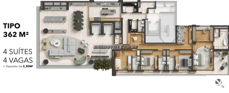 Apartamento, 4 quartos, 362 m² - Foto 12
