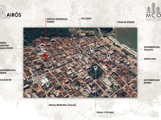 Apartamento 1 quarto e 1 banheiro, à venda, no bairro Centro em Ubatuba