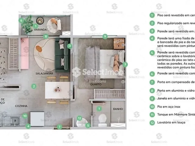 Apartamento com 34m² 2 quartos e 1 banheiro, à venda, no bairro Vila Liviero em São Paulo